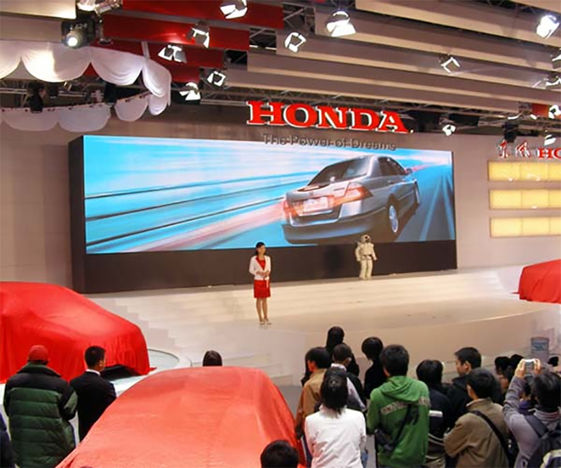 海南本田4S店室內(nèi)PH10全彩色LED顯示屏