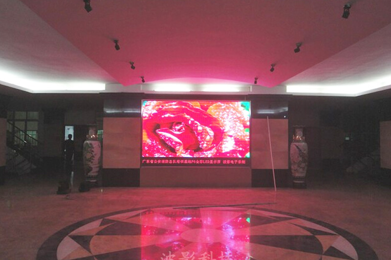 廣東花都武警總隊室內PH6全彩顯示屏